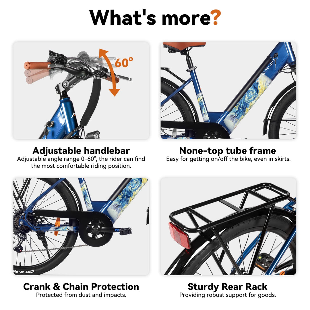 JOYSTAR 26 Inch Electric Bike for Adults & Teenagers