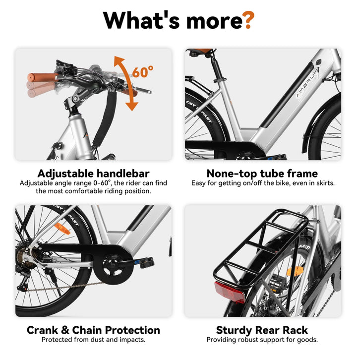 JOYSTAR 26 Inch Electric Bike for Adults & Teenagers