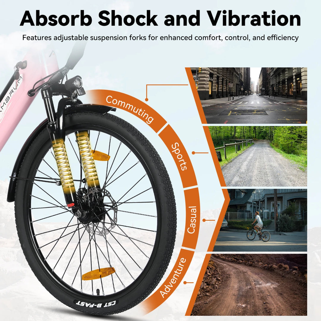 JOYSTAR 26 Inch Electric Bike for Adults & Teenagers
