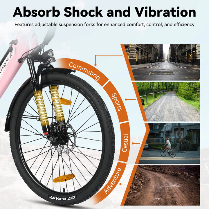 JOYSTAR 26 Inch Electric Bike for Adults & Teenagers