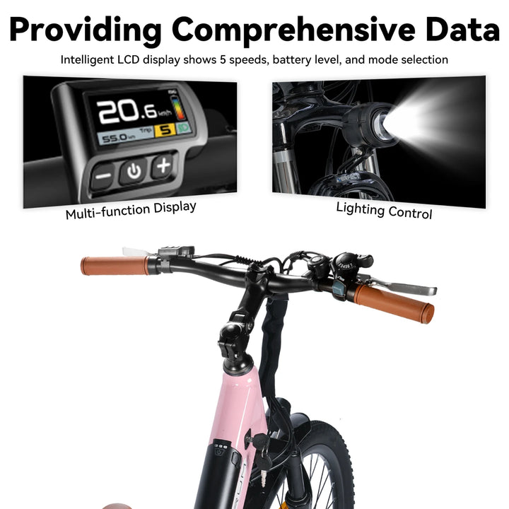 JOYSTAR 26 Inch Electric Bike for Adults & Teenagers