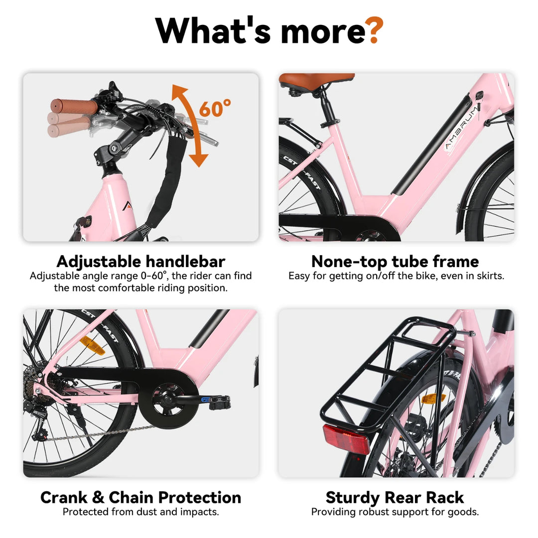 JOYSTAR 26 Inch Electric Bike for Adults & Teenagers