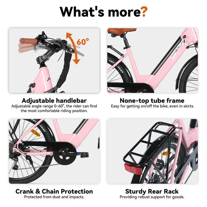 JOYSTAR 26 Inch Electric Bike for Adults & Teenagers