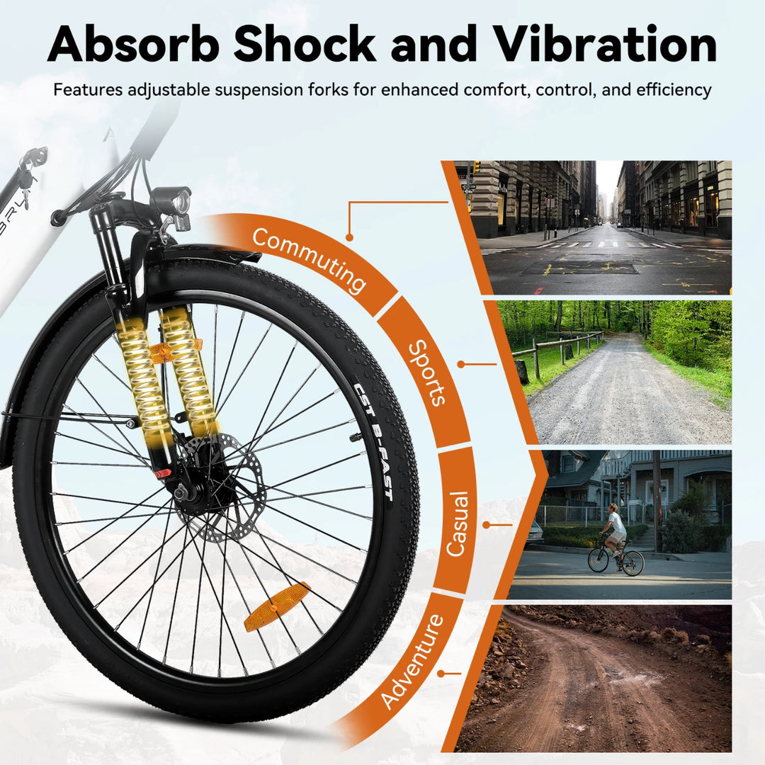 JOYSTAR 26 Inch Electric Bike for Adults & Teenagers