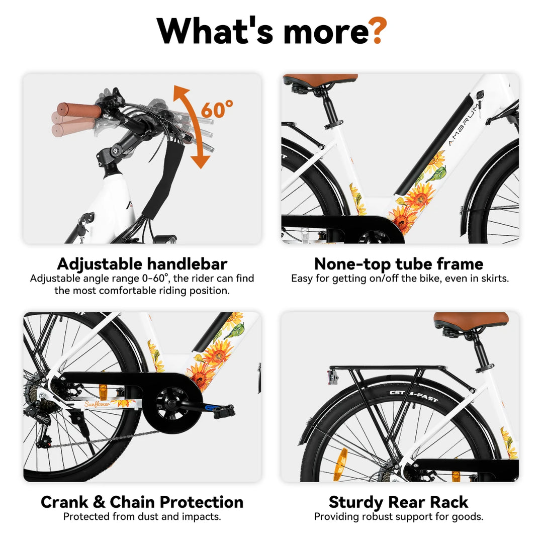 JOYSTAR 26 Inch Electric Bike for Adults & Teenagers