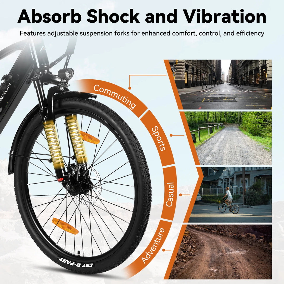 JOYSTAR 26" Electric Bike for Adults with 250W Brushless Motor