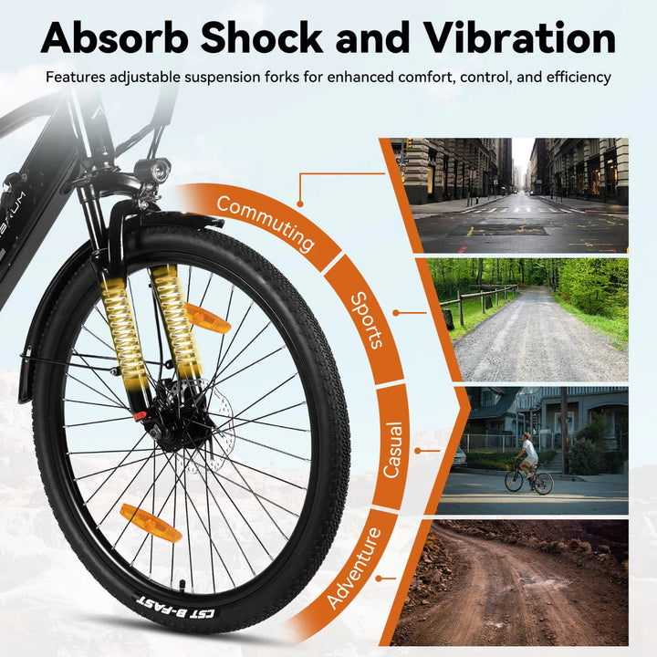 JOYSTAR 26" Electric Bike for Adults with 250W Brushless Motor