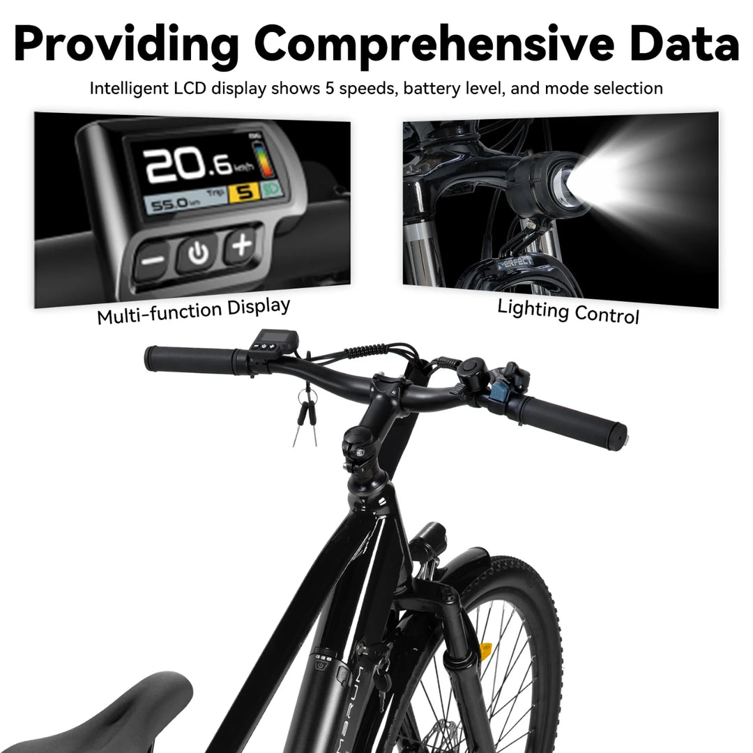 JOYSTAR 26" Electric Bike for Adults with 250W Brushless Motor