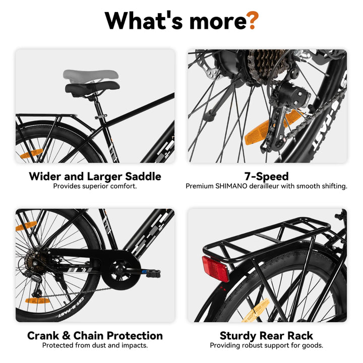 JOYSTAR 26" Electric Bike for Adults with 250W Brushless Motor