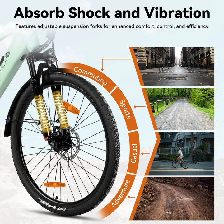 JOYSTAR 26" Electric Bike for Adults with 250W Brushless Motor