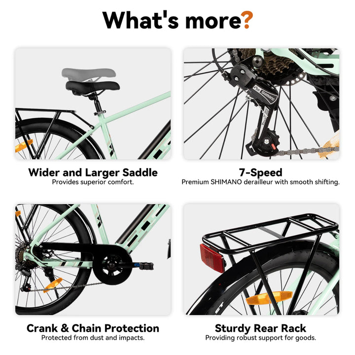 JOYSTAR 26" Electric Bike for Adults with 250W Brushless Motor