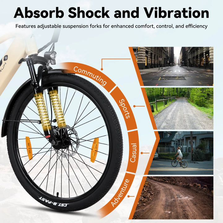 JOYSTAR 26" Electric Bike for Adults with 250W Brushless Motor