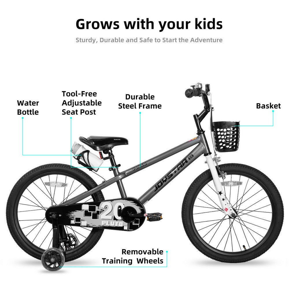 JOYSTAR Pluto 2.0 Kids Bike with Flash Training Wheels - JOYSTARBIKE