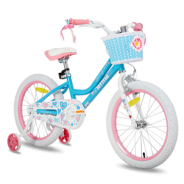 JOYSTAR Angel Girls Bike with Training Wheels & Basket