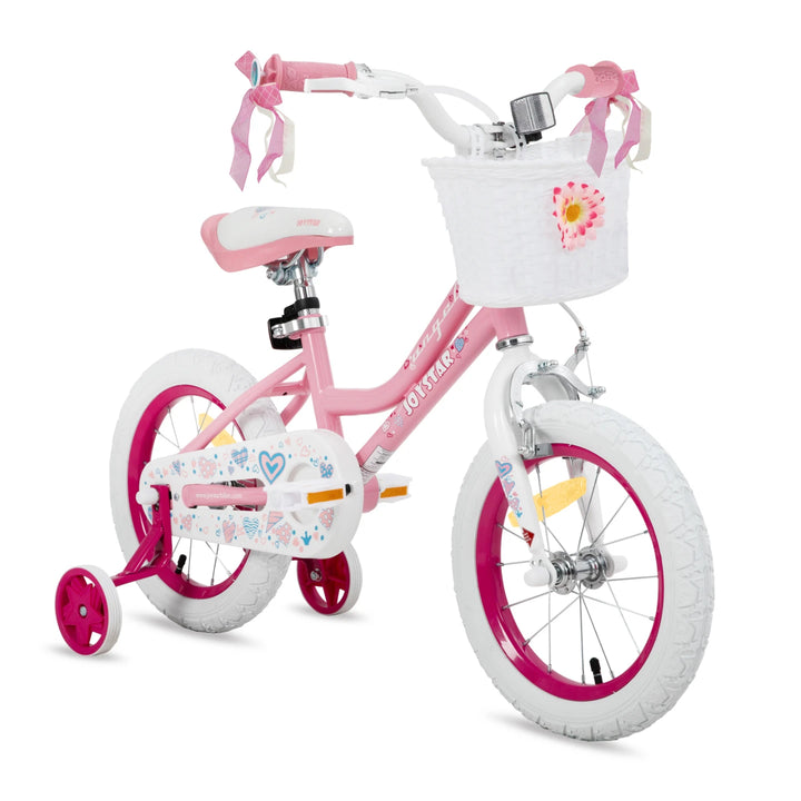 JOYSTAR Angel Girls Bike with Training Wheels & Basket