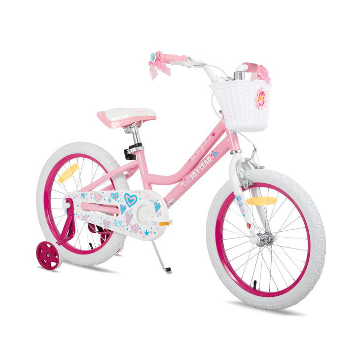 JOYSTAR Angel Girls Bike with Training Wheels & Basket