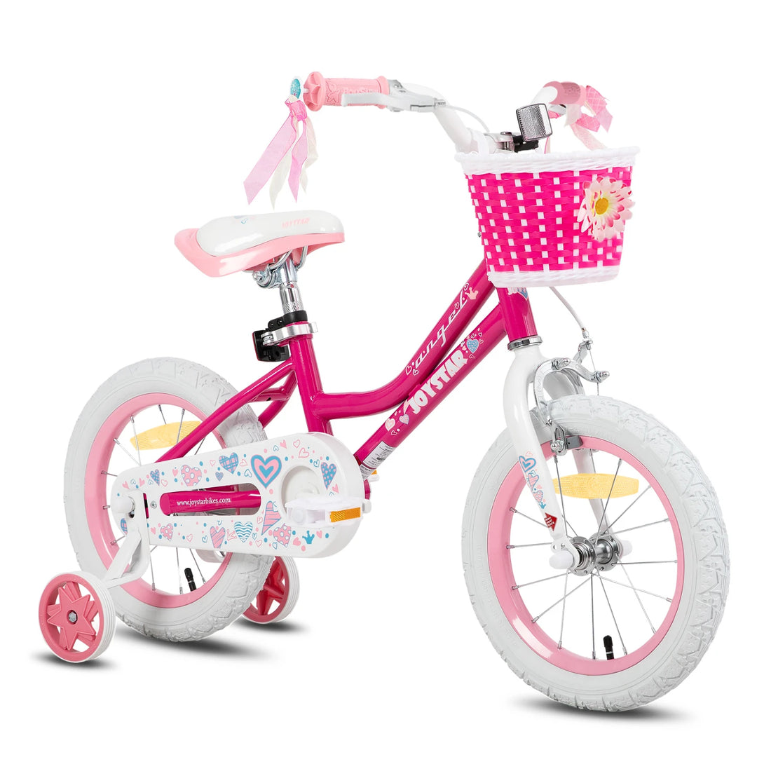 JOYSTAR Angel Girls Bike with Training Wheels & Basket
