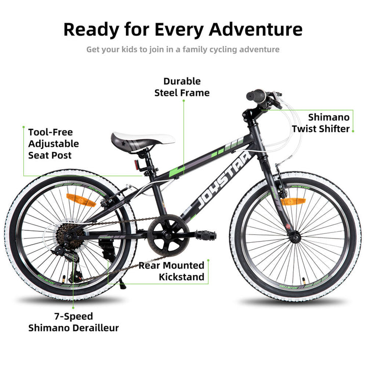JOYSTAR Lubbock 20 24 Kids Mountain Bike 7-Speed Bicycle EU JOYSTAR BIKE EU