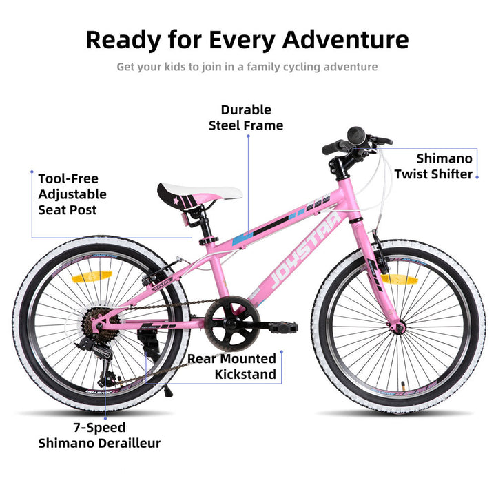 JOYSTAR Lubbock 20 24 Kids Mountain Bike 7-Speed Bicycle EU JOYSTAR BIKE EU