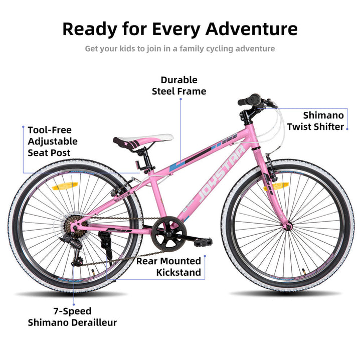 JOYSTAR Lubbock 20 24 Kids Mountain Bike 7-Speed Bicycle EU JOYSTAR BIKE EU