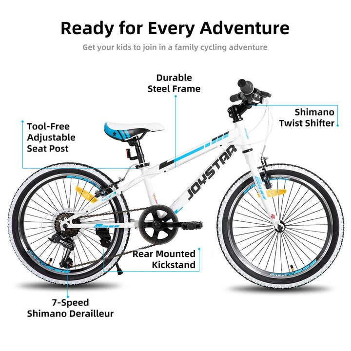 JOYSTAR Lubbock 20 24 Kids Mountain Bike 7-Speed Bicycle EU JOYSTAR BIKE EU