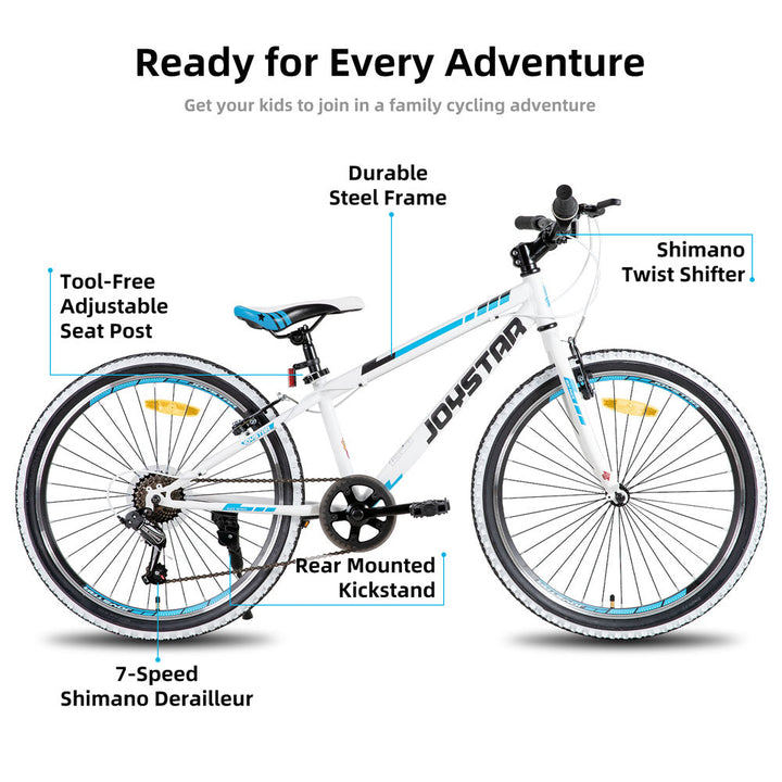 JOYSTAR Lubbock 20 24 Kids Mountain Bike 7-Speed Bicycle EU JOYSTAR BIKE EU