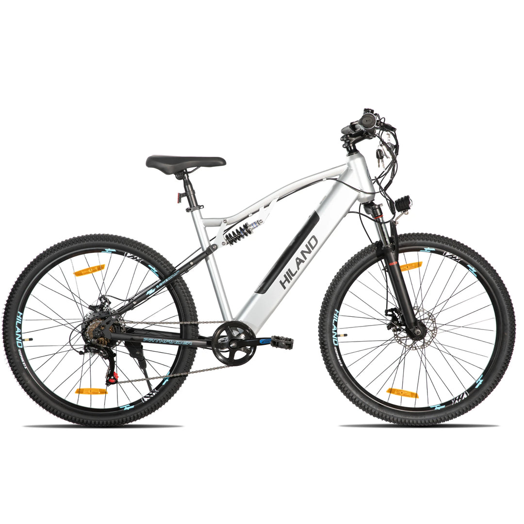 Hiland Spokane 26 Inch Full-Suspension Electric Mountain Bike
