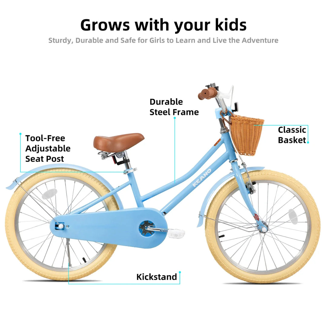 KEANO Marigold Girls Bike for 2-12 Years Old Toddlers and Kids KEANO