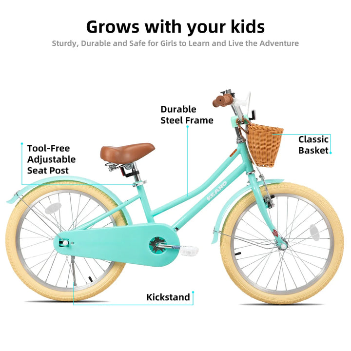 KEANO Marigold Girls Bike for 2-12 Years Old Toddlers and Kids KEANO