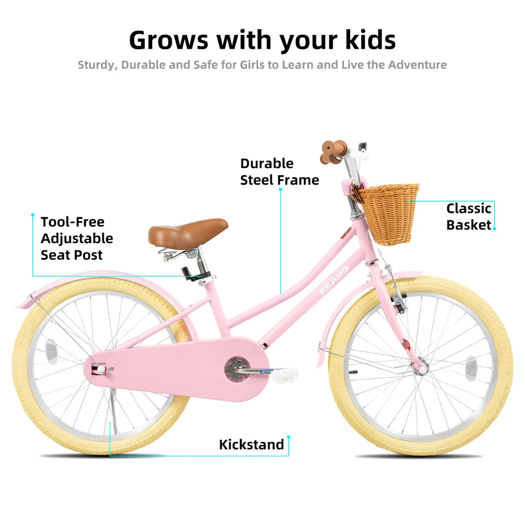 KEANO Marigold Girls Bike for 2-12 Years Old Toddlers and Kids KEANO