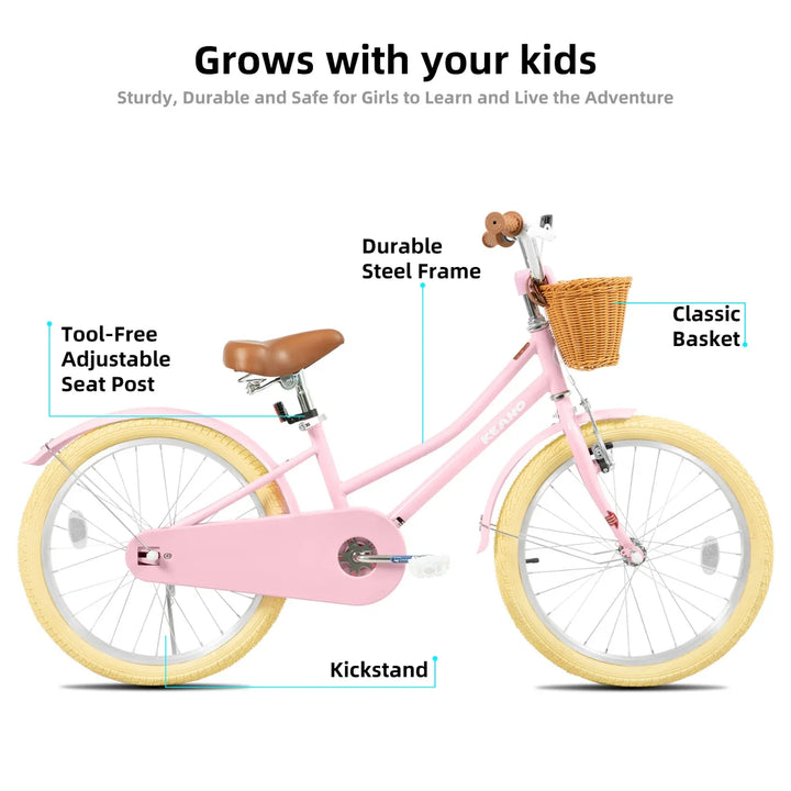 KEANO Marigold Girls Bike for 2-12 Years Old Toddlers and Kids KEANO