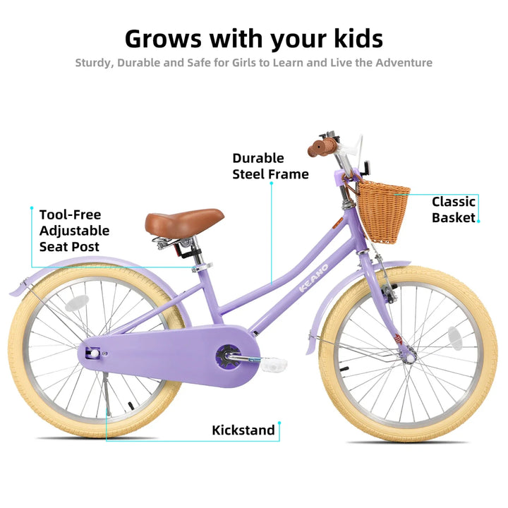 KEANO Marigold Girls Bike for 2-12 Years Old Toddlers and Kids KEANO