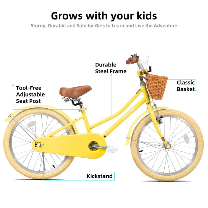 KEANO Marigold Girls Bike for 2-12 Years Old Toddlers and Kids KEANO