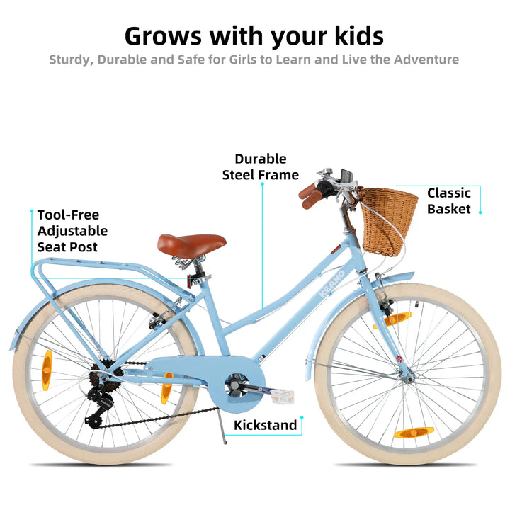 KEANO Poppy 20/24 Inch Children's Bicycle for Girls