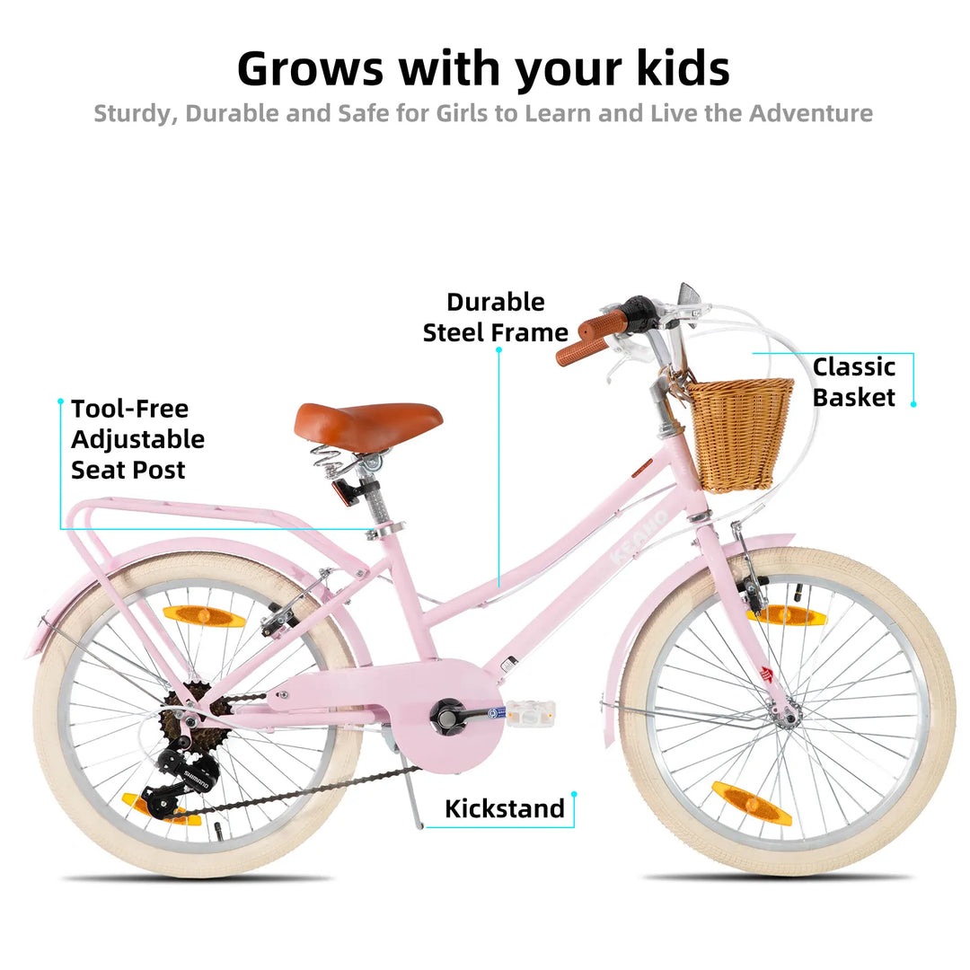 KEANO Poppy 20/24 Inch Children's Bicycle for Girls