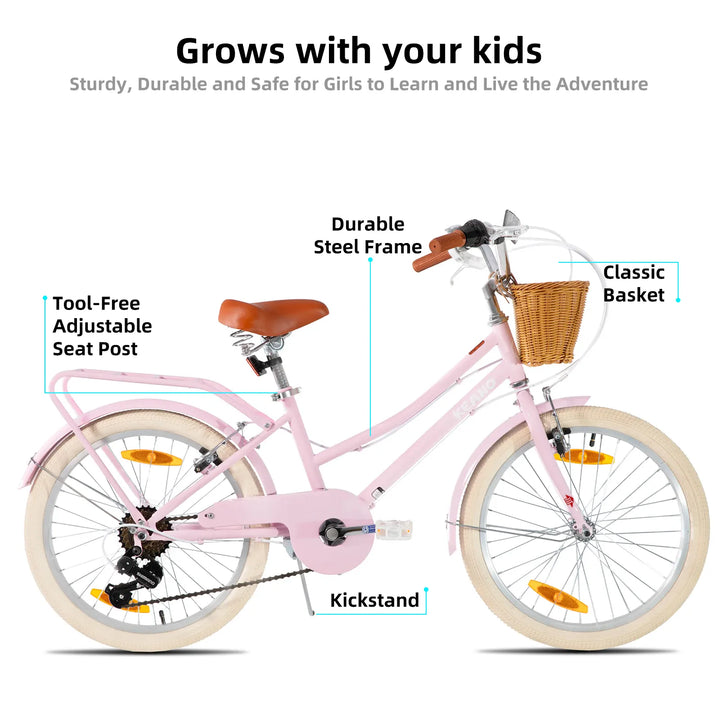 KEANO Poppy 20/24 Inch Children's Bicycle for Girls