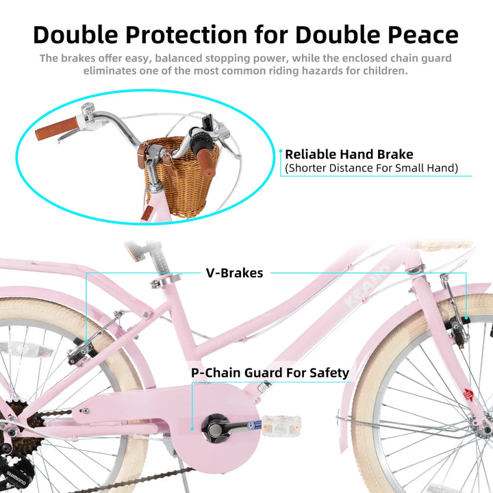 KEANO Poppy 20/24 Inch Children's Bicycle for Girls