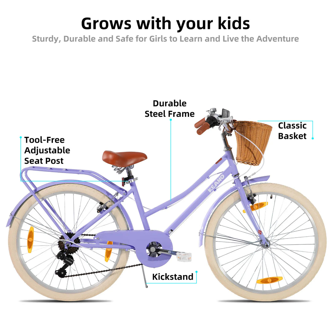 KEANO Poppy 20/24 Inch Children's Bicycle for Girls