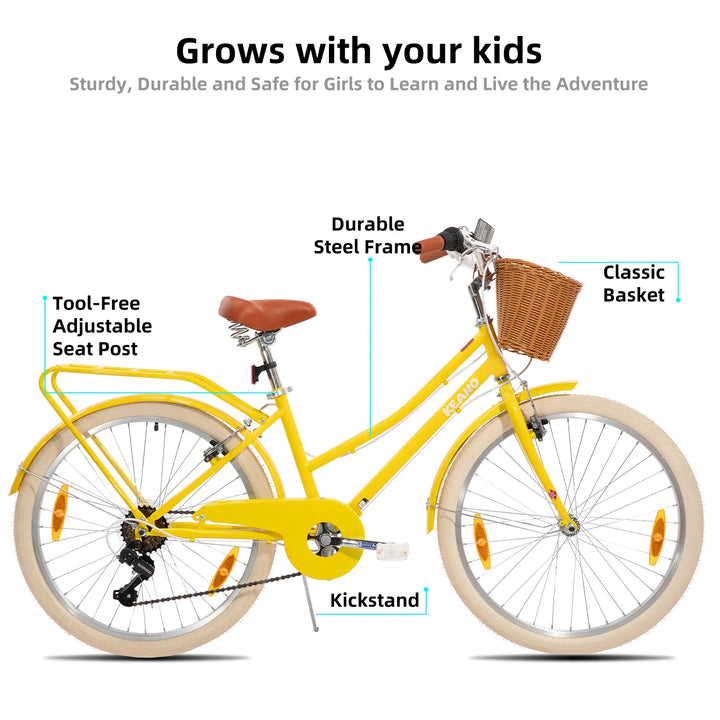 KEANO Poppy 20/24 Inch Children's Bicycle for Girls