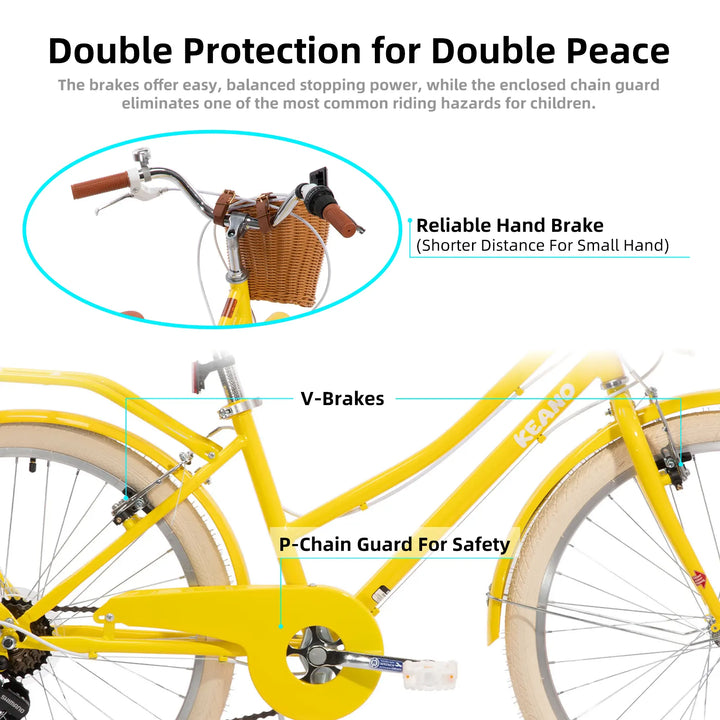 KEANO Poppy 20/24 Inch Children's Bicycle for Girls