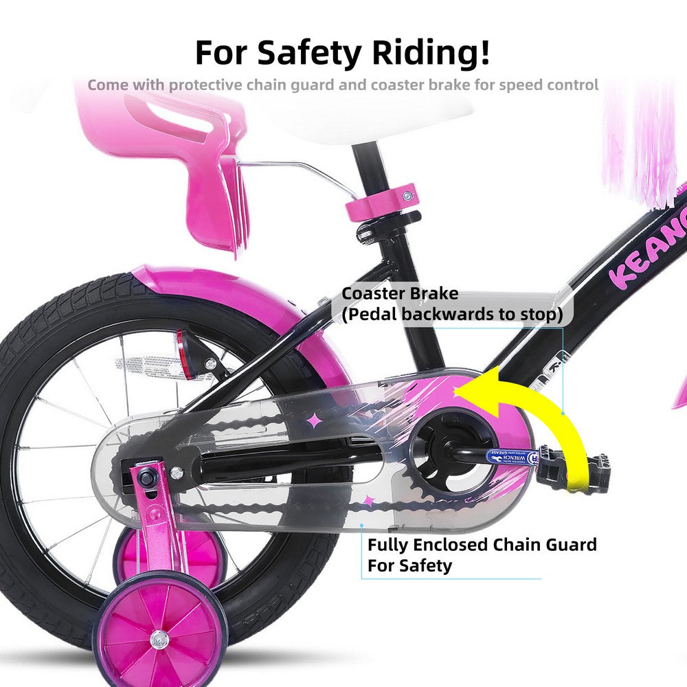 KEANO Zinnia Girls Bike with Doll Seat