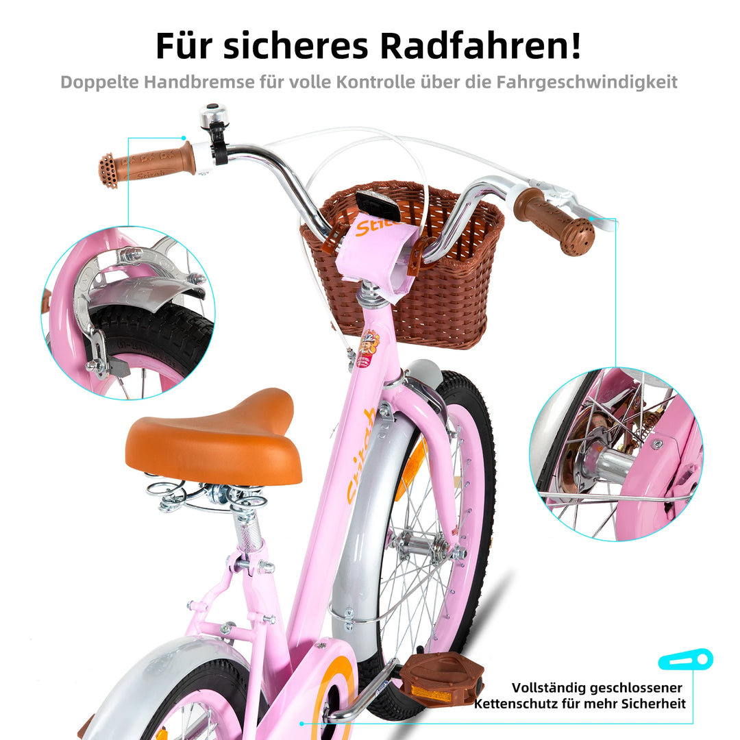STITCH Vintage Kids Bike for 2-7 Years Boys Girls