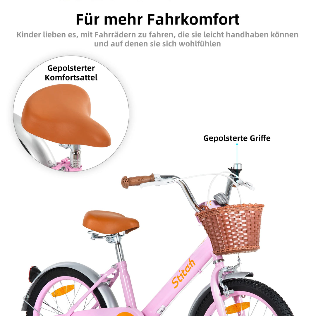 STITCH Vintage Kids Bike for 2-7 Years Boys Girls